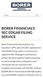 Mobile Screenshot of borerfinancial.com